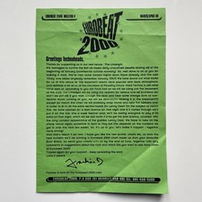 Eurobeat 2000 Newsletter Flyer March 1994 London Hard Techno Club Dave Clarke