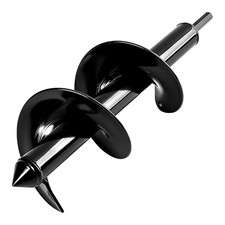 Broca de barrena de 4 x 12 pulgadas para plantar, broca espiral de barrena de jardín Rapid Bu