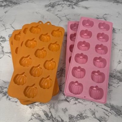 Silicone Pumpkin silicone Molds used for Wax Melts lot of 6 USED 
