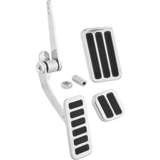 Speedway Motors Pol. Alum. Throttle/Brake/Dimmer Pedal Kit, Large