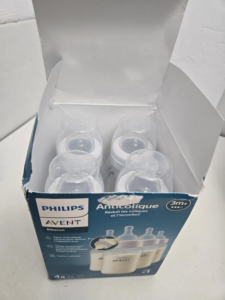 Philips AVENT 11oz Anti-Colic Baby Bottles 4pk 3m+ 3 months - Image 3 of 4