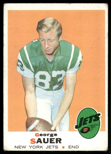 1969 Topps George Sauer Jr. #231 New York Jets | eBay