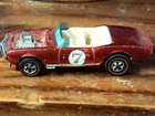 HOT WHEELS  Redline Custom Firebird 1967 RED/CREAM Hong Kong #7