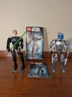 LEGO Star Wars Lot: Buildable Figures Luke Skywalker & Jango Fett, 75110 & 75107