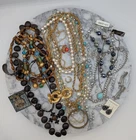 Vintage Costume Jewelry Lot Designer Mix Wearable Reseller Bulk Lot 8