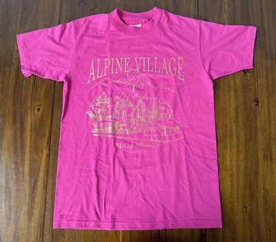 Alpine Village Helen Georgia Hanes Fifty Fifty Shirt Size Medium Vintage