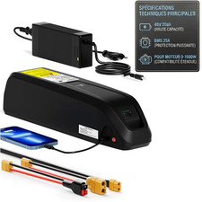 Batterie Hailong pour vélo électrique, 48V 20AH pour moteur 100W-1600W E-bike