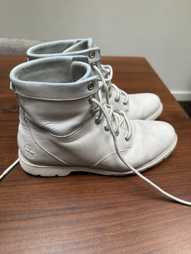 Scarpe stivaletti stringati Timberland donna Campton grigio pelle 7