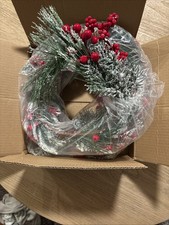 Pre Lit Artificial Christmas Garland Green Wintry Pine White Lights