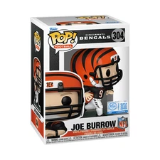 Funko Pop!  NFL: Joe Burrow Exclusive Black Jersey Funko #304 Cincinnati Bengals