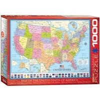 Karte Der Vereinigten Staaten Von Amerika Spiel Brettspiel 6000-0788 Deutsch