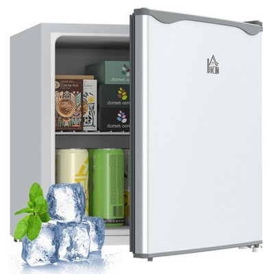 1.1Cu.Ft Mini Freezer with Reversible Door for Home Office Grey