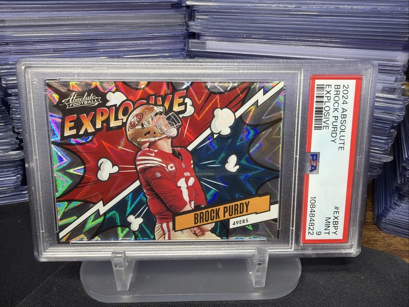 ‼️2024 Panini Absolute Explosive Brock Purdy PSA 9 San Francisco 49ers