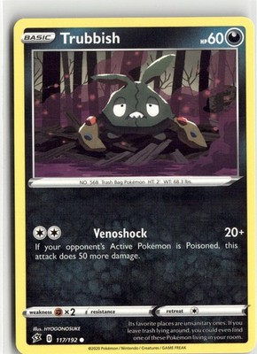 2020 Sword & Shield Rebel Clash Trubbish 117/192