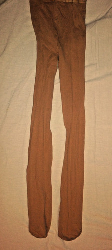Capezio Full Footed Tights Tan Size Large Pre Owned Ballet Dance Woman