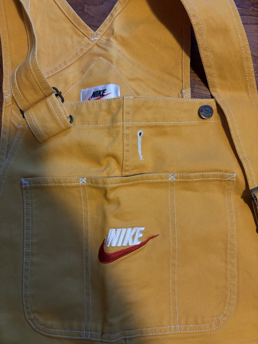 Large - Supreme Nike Cotton Twill Overalls Mustard FW18 - NEW | eBay