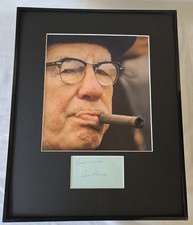 Art Rooney Signed Photo Display Framed 16x20 PSA DNA Steelers Founder