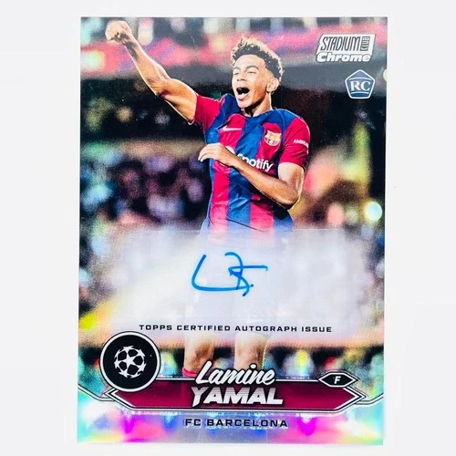2023 Topps Chrome Lamine Yamal Ca-Ly Refractor