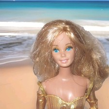 1980 Golden Dream Barbie Vintage Doll with Go...