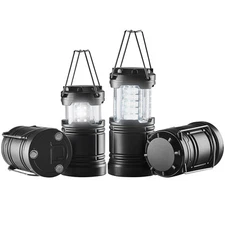 4PCS LED Camping Lanterns Portable Collapsible Battery Powered COB Ultra Bright