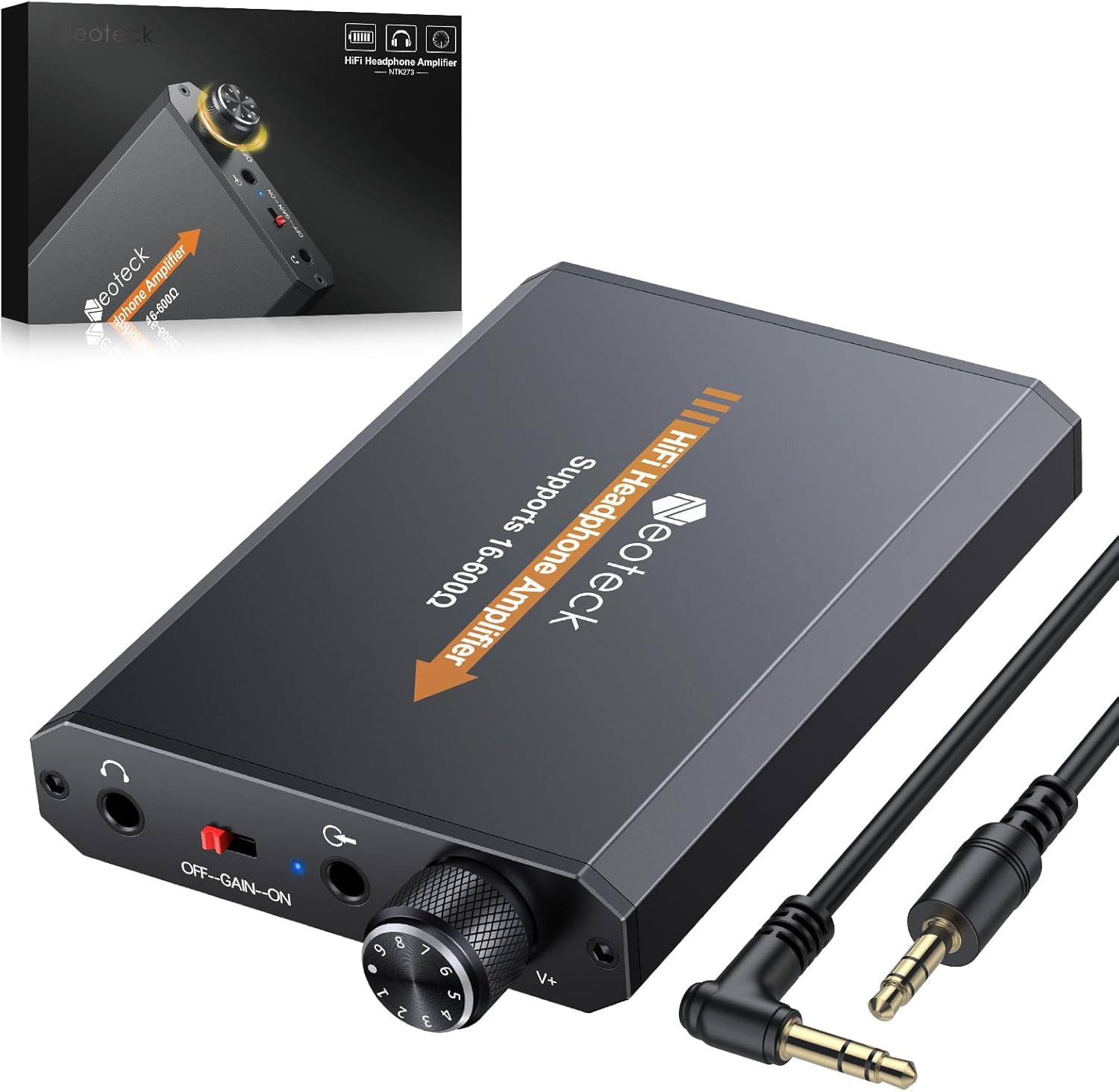 Amplificatore Professionale per Cuffie 16-600 Ohm - HiFi Audio Amp