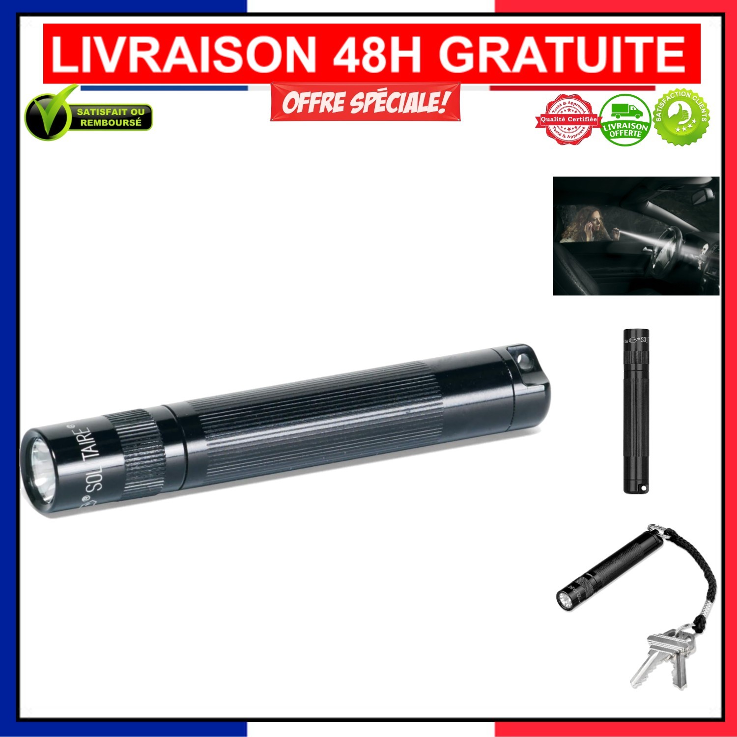 Lampe torche Mag-Lite K3A étanche et résistante en aluminium