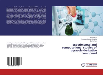 Experimental and computational studies of pyrazole derivative compound Buch 2017