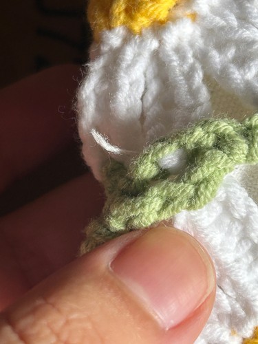 Floral Bag Green Crocheted Handmade Hobo Bag - Picture 9 of 15
