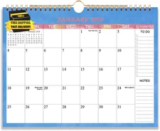 Calendar 2026 - Wall Calendar Runs from Jan 2026 to Dec 2026-12 Monthly Calendar