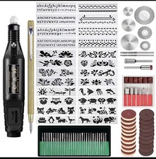 108X Electric Engraving Tool Kit Rotary Engraver Pen DIY Miniature Sander Tool 