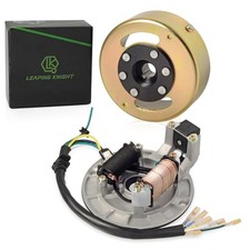 Magneto Stator Flywheel Rotor Kit,2 Coil Ignition Magneto Stator Kit for 50cc