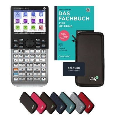 HP Prime G2 inkl. Schutztasche Schwarz & Fachbuch (164 Seiten, DIN A5)  