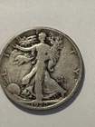 1920 S Walking Liberty Half Dollar 90% Silver Circulated about FINE N564