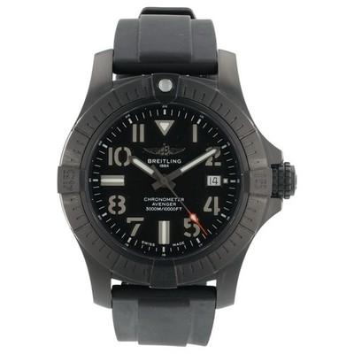 Breitling Avenger Black Dial Titanium 45mm Automatic Movement Mens Watch V17319