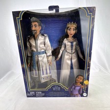 Mattel Disney Wish King Magnifico Queen Amaya of Rosas 2-Pack Fashion Dolls 2023