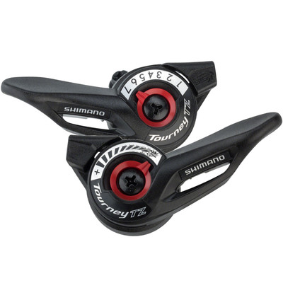 Shimano Tourney SL-TZ500 3 & 7-Speed Thumb Shifters Bundle - Optical Gear