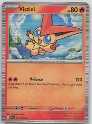 Victini 012/086 Holo Rare Scarlet & Violet Black Bolt