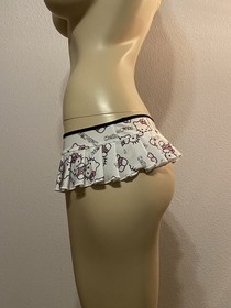 Sexy Hello Kitty Micro Mini Pleated Skirt Lingerie Rave Exotic Dancer Stripper