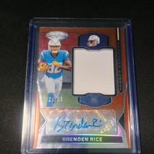 2024 Panini Certified - Freshman Fabric Mirror Signatures Brenden Rice Rpa 21/30