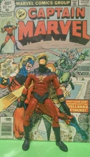 Marvel Legends CAPTAIN MARVEL ( MAR-VELL ) ToyBiz MODOK BAF WAVE + GREAT COMIC