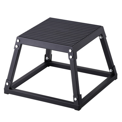 VEVOR 12'' Plyometric Jump Box Fitness Exercise Plyo Box Step Cross Black