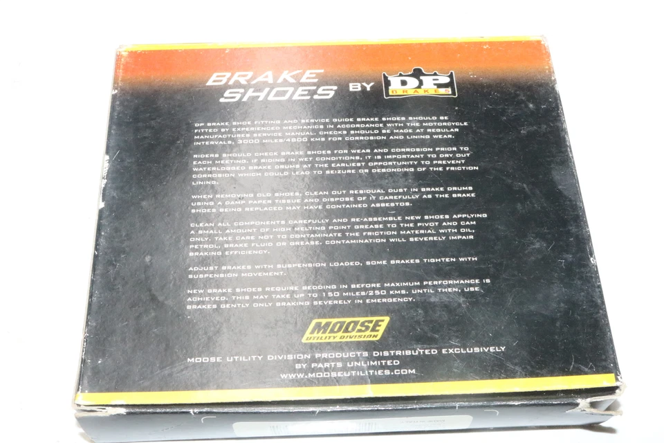 1998 Yamaha Big Bear 350 Yfm350u conjunto de sapatas de freio Moose 9152 - Imagem 3 de 4