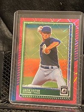 Jack Leiter 2025 Donruss Optic Pink Velocity #52/79 - Rangers