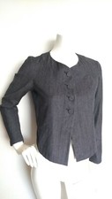Designer Agnes B Justina Collarless Jacket Size 38 Uk10 -new With Tags-wool