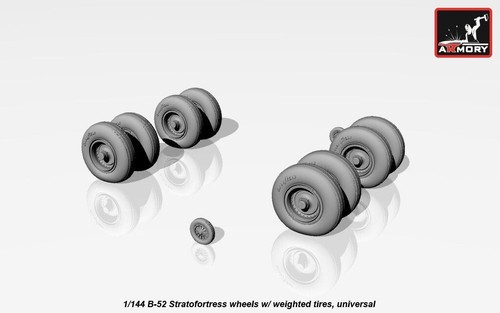 B-52 Stratofortress Wheels Weighted 1/144 Scale Model ARMORY AR AW14304 - Imagen 4 de 5