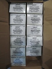 LOT OF 66 CERNIT PREMIUM POLYMER CLAY NO. 1 MIXED COLORS 2OZ EACH X 66
