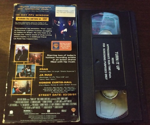 Turn It Up, Promo Screener, VHS 2001, Used. - Picture 2 of 2