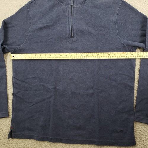 Dockers Sweater Mens XL Blue Long Sleeve 1/4 Zip Mock Neck - Picture 10 of 12