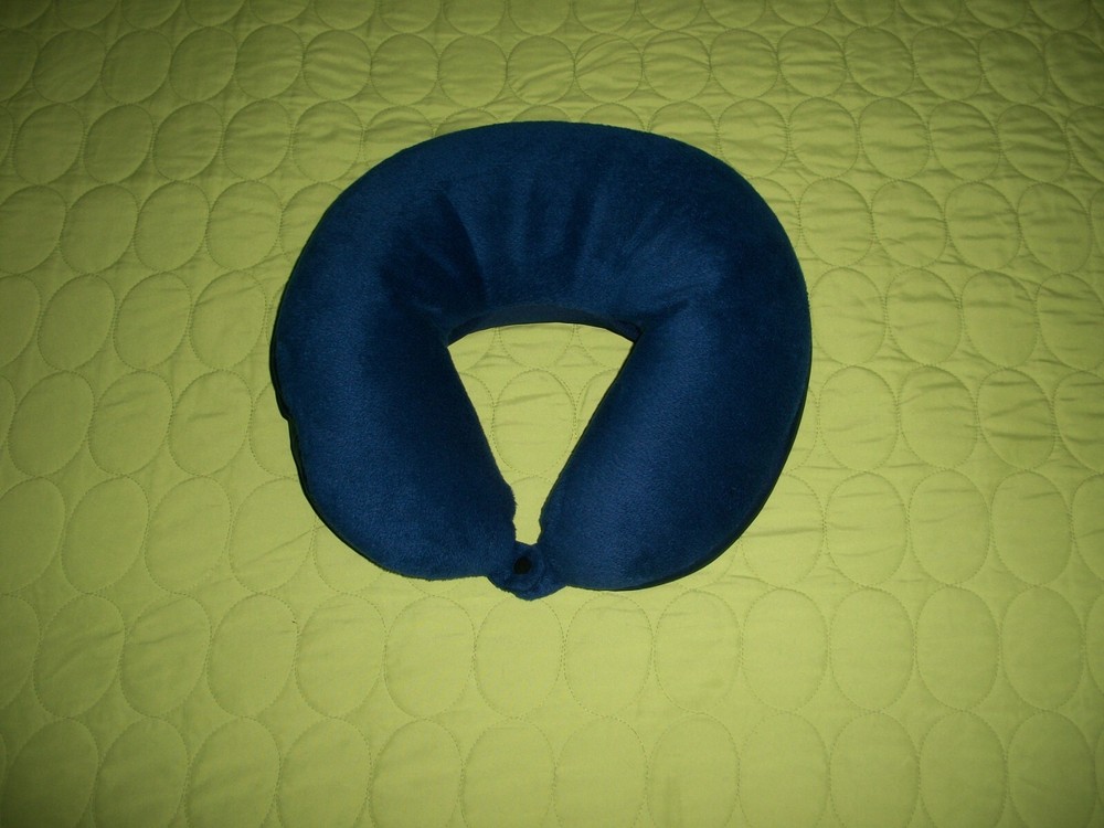 Dark Blue Microbead Neck Pillow