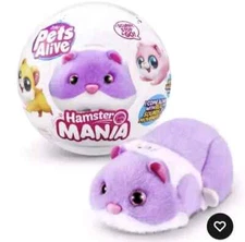 Zuru Pets Alive Hamster Mania Purple Figure and Ball Real Sounds